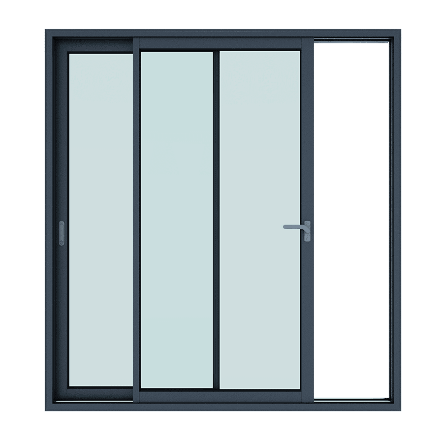 Ușă Culisantă din Aluminiu Paysage 5Stars deschisă