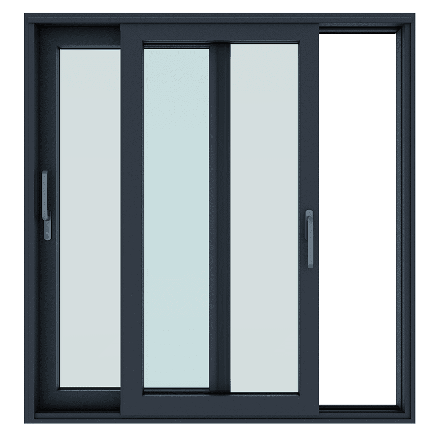 Ușă Culisantă cu ridicare din Aluminiu Paysage 6Stars deschisă