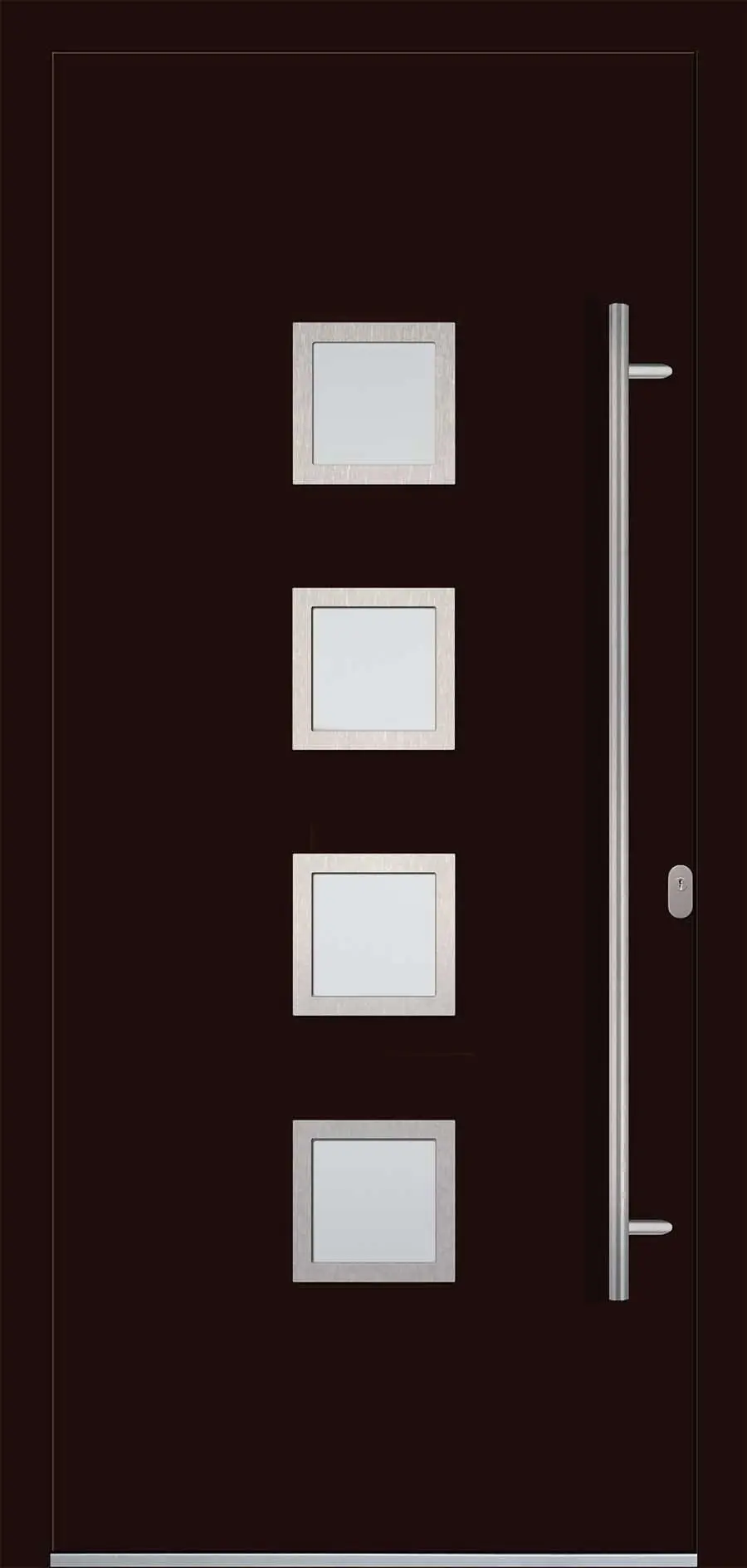 Panel uși intrare Aluminiu Gama Modern - model QF-AL-05 PANAMA