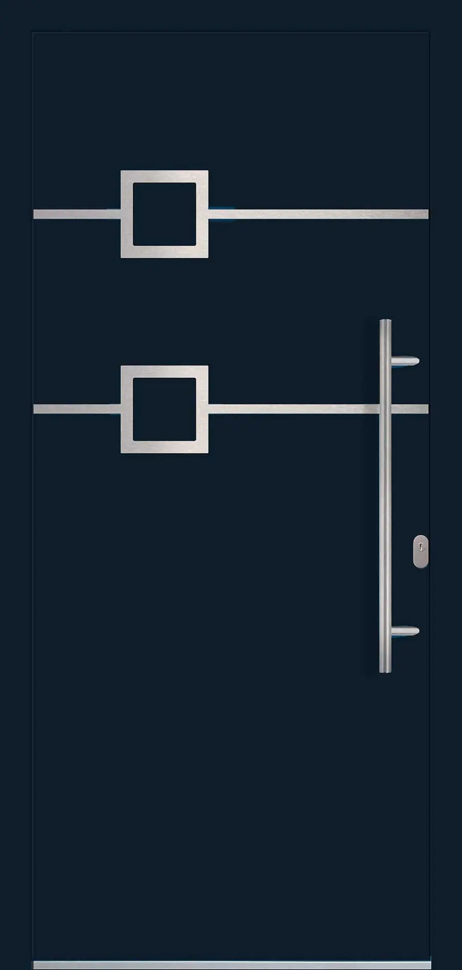 Panel uși intrare Aluminiu Gama Modern - model QF-AL-07 JAKARTA