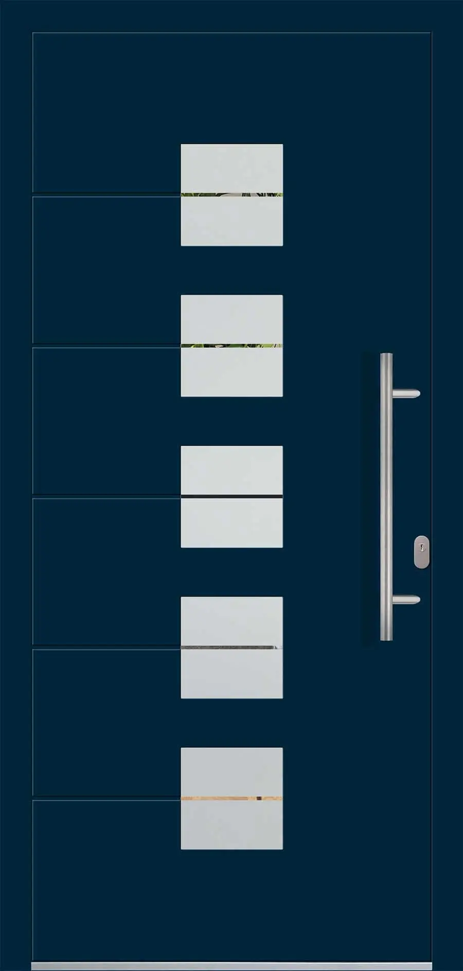 Panel uși intrare Aluminiu Gama Modern - model QF-AL-28 BRUSSELS