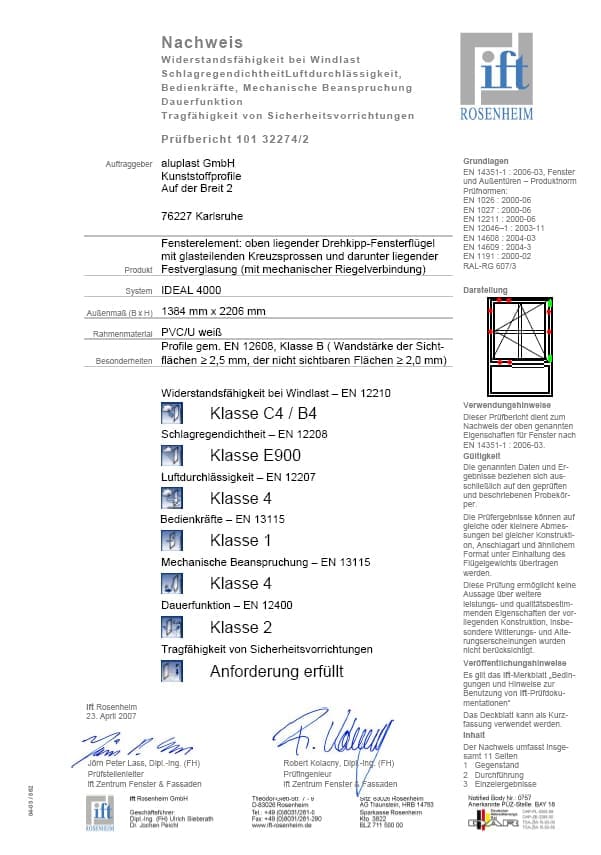 Certificato-ITT-Finestra-4Stars-con-1-anta